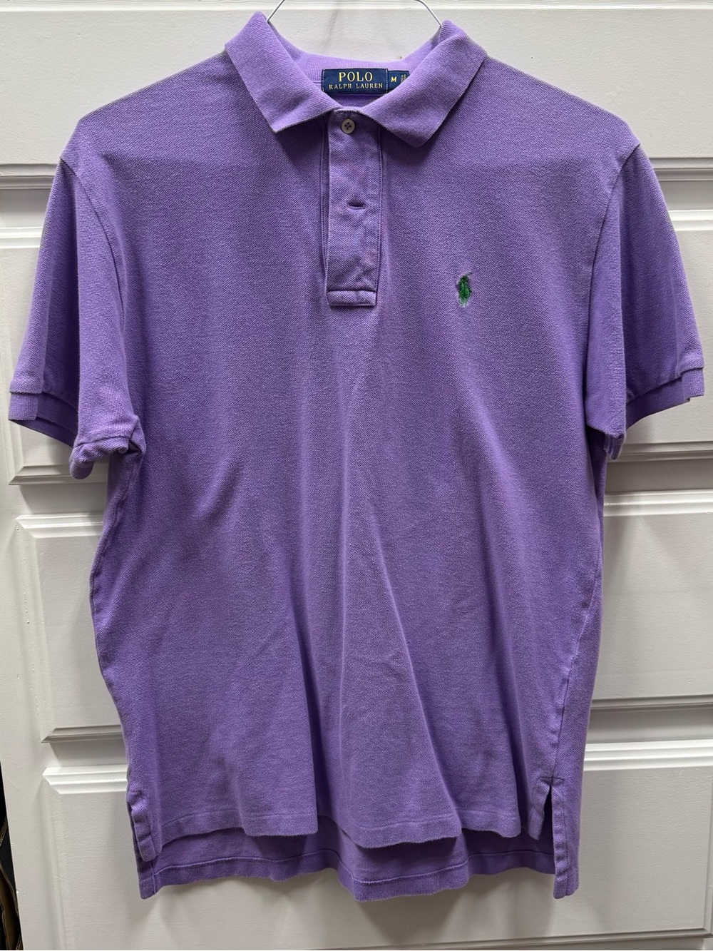 Ralph Lauren Purple Polo Shirt with Green Pony